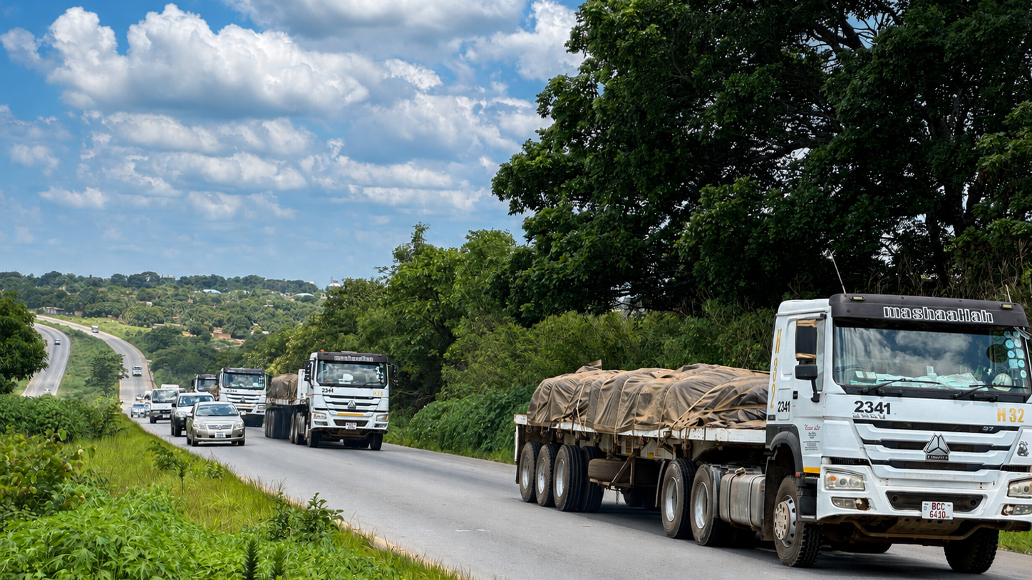 Springbok Logistics trucks operating on a regional road